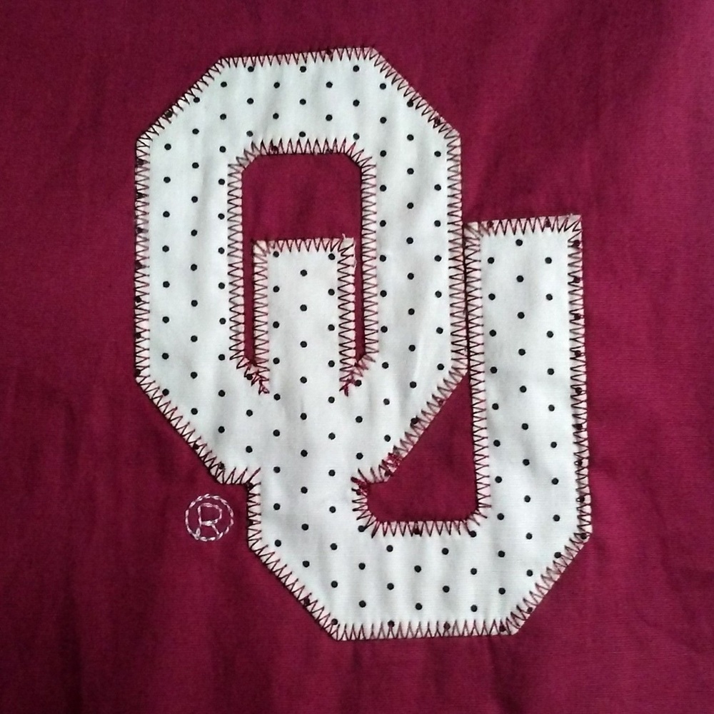 Livy Lu OU Halter Dress Crimson and Cream Medium - Picture 6 of 8